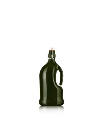 BOUTEILLE D HUILE Verre teinte avec Bouchon mécanique 1 litres 27 X 11 cm