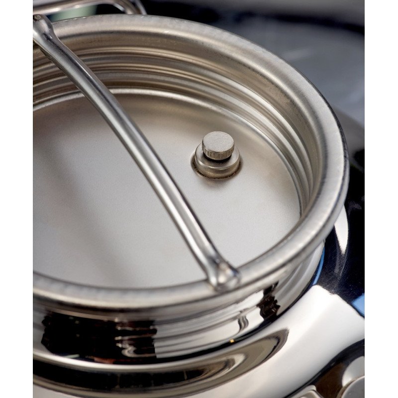 SANSONE CITERNE 3 LITRES POUR HUILE D'OLIVE-EN INOX 18/10 - EUROPA MODEL AVEC SUPPORT INOX
