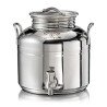 SANSONE CITERNE 2 LITRES POUR HUILE D'OLIVE-EN INOX 18/10 - EUROPA MODEL