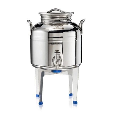 SANSONE CITERNE 2 LITRES POUR HUILE D'OLIVE-EN INOX 18/10 - EUROPA MODEL