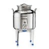 SANSONE CITERNE 2 LITRES POUR HUILE D'OLIVE-EN INOX 18/10 - EUROPA MODEL