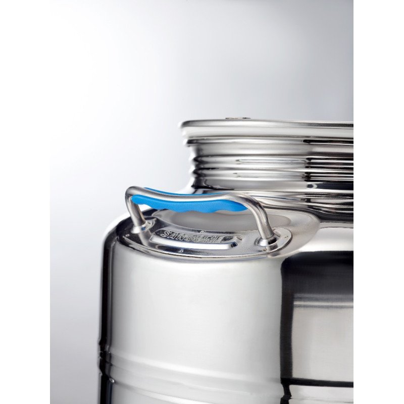 SANSONE CITERNE 100 LITRES POUR HUILE D'OLIVE-EN INOX 18/10 - AGRAFE MODEL