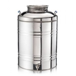 SANSONE CITERNE 100 LITRES POUR HUILE D'OLIVE-EN INOX 18/10 - AGRAFE MODEL