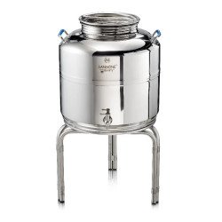 SUPPORT INOX ROND AVEC 3 PIEDS POUR CITERNE 20-15-10 LITRES