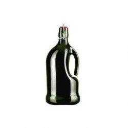 BOUTEILLE D'HUILE Verre teinte avec Bouchon mécanique, 1 litres, 27 X 11 cm