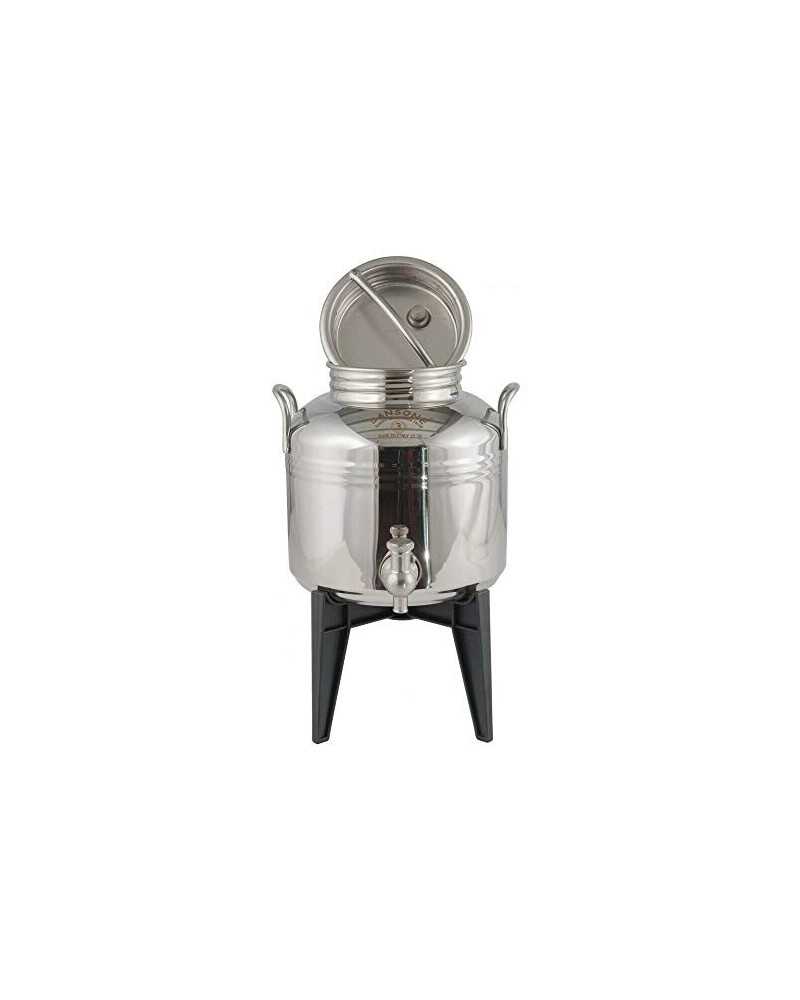 SANSONE CITERNE 3 LITRES POUR HUILE D'OLIVE-EN INOX 18/10 - EUROPA MODEL