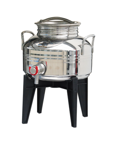 SANSONE CITERNE 2 LITRES POUR HUILE D'OLIVE-EN INOX 18/10 - EUROPA MODEL