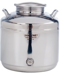 SANSONE CITERNE 15 LITRES POUR HUILE D'OLIVE-EN INOX 18/10 - EUROPA MODEL