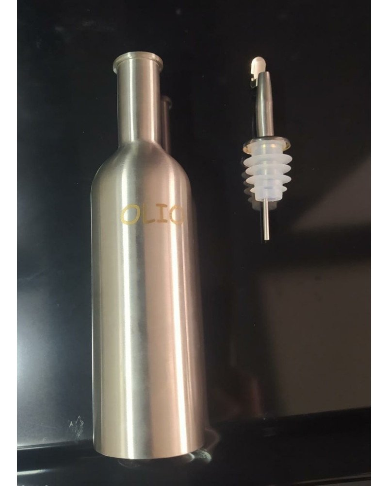 SANSONE SET DE HUILE ET VINAIGRE 4 PIÈCE EN INOX AVEC SUPPORT - INOX 18/10