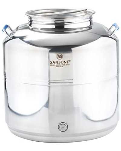 SANSONE CITERNE 50 LITRES POUR HUILE D'OLIVE-EN INOX 18/10 - EUROPA MODEL