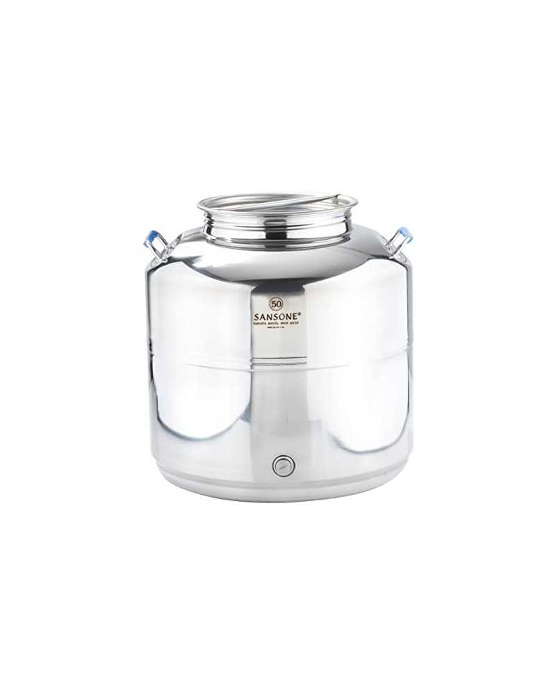 SANSONE CITERNE 50 LITRES POUR HUILE D'OLIVE-EN INOX 18/10 - EUROPA MODEL