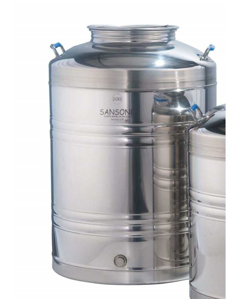 SANSONE CITERNE 100 LITRES POUR HUILE D'OLIVE -EN INOX 18/10 - EUROPA MODEL