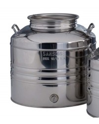 SANSONE CITERNE 30 LITRES POUR HUILE D'OLIVE-EN INOX 18/10 - AGRAFE MODEL