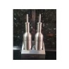 SANSONE SET DE HUILE ET VINAIGRE 2 PIÈCE AVEC SUPPORT - INOX 18/10