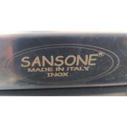 SANSONE SET DE HUILE ET VINAIGRE 2 PIÈCE AVEC SUPPORT - INOX 18/10