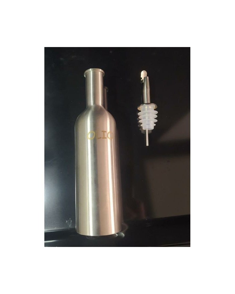 SANSONE SET DE HUILE ET VINAIGRE 2 PIÈCE AVEC SUPPORT - INOX 18/10