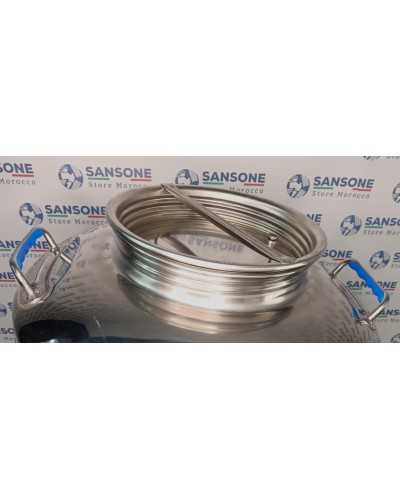 SANSONE CITERNE 100 LITRES POUR HUILE D'OLIVE-EN INOX 18/10 - AGRAFE MODEL