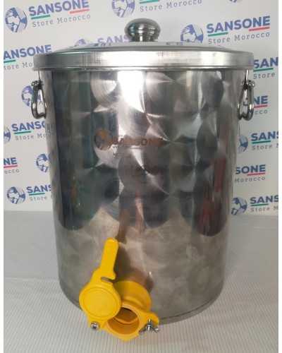 SANSONE MATURATEUR 25KG POUR MIEL / AMLOU EN INOX 18/10 - EUROPA MODEL