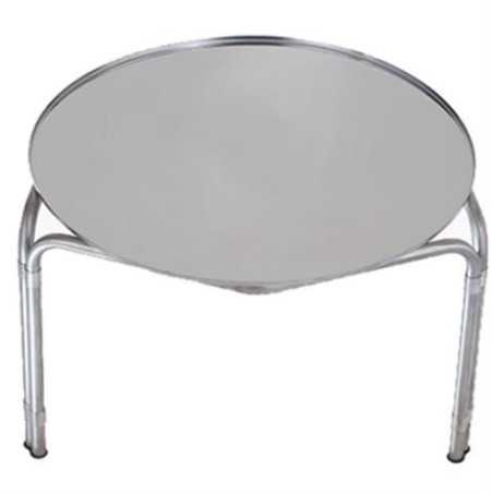 SUPPORT ROND AVEC 3 PIEDS EN INOX 18/10 POUR MATURATEUR 100KG