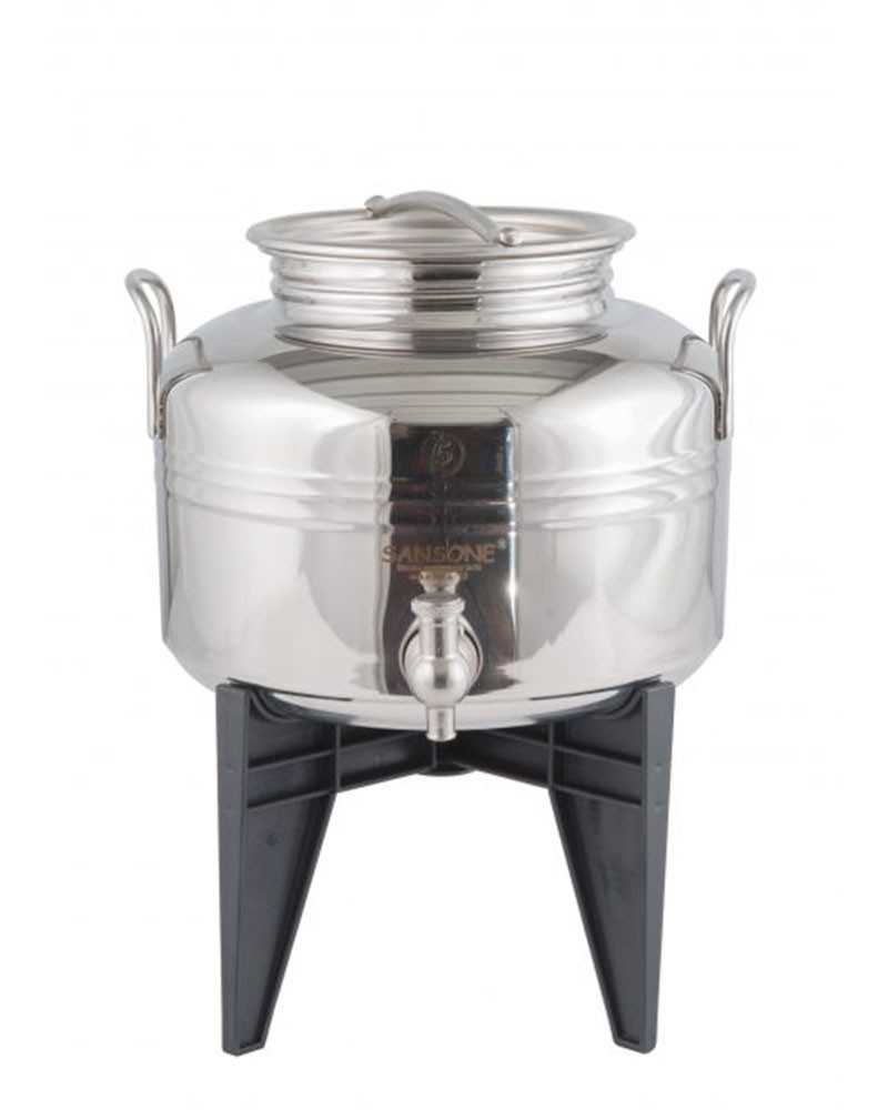 SANSONE CITERNE 5 LITRES POUR HUILE D'OLIVE-EN INOX 18/10 - EUROPA MODEL