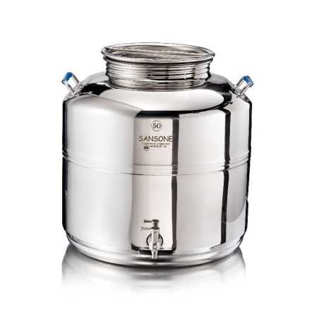 SANSONE CITERNE 50 LITRES POUR HUILE D'OLIVE-EN INOX 18/10 - EUROPA MODEL