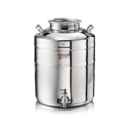 SANSONE CITERNE 20 LITRES POUR HUILE D'OLIVE -EN INOX 18/10 - EUROPA MODEL
