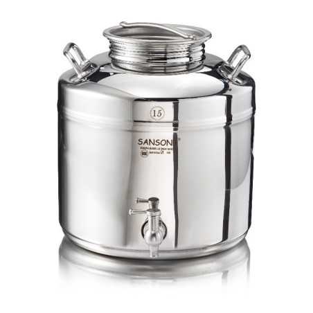SANSONE CITERNE 15 LITRES POUR HUILE D'OLIVE-EN INOX 18/10 - EUROPA MODEL