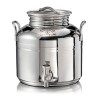 SANSONE CITERNE 3 LITRES POUR HUILE D'OLIVE-EN INOX 18/10 - EUROPA MODEL