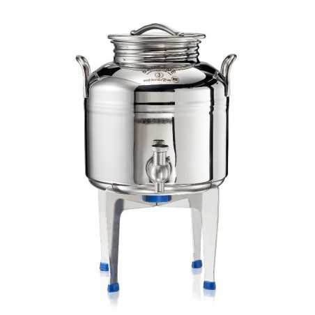 SANSONE CITERNE 3 LITRES POUR HUILE D'OLIVE-EN INOX 18/10 - EUROPA MODEL