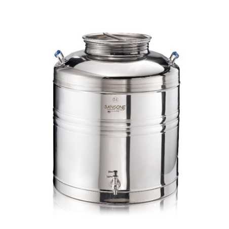 SANSONE CITERNE 75 LITRES POUR HUILE D'OLIVE -EN INOX 18/10 - EUROPA MODEL