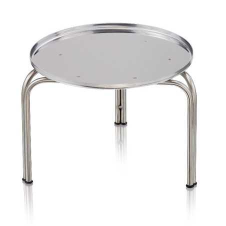 SUPPORT INOX ROND AVEC 3 PIEDS POUR CITERNE 50 LITRES