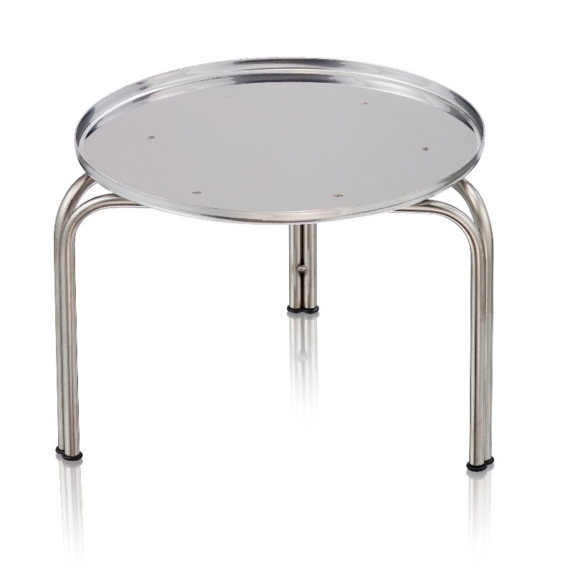 SUPPORT ROND AVEC 3 PIEDS EN INOX 18/10 POUR CITERNE 75-100LT LITRES