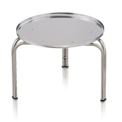 SUPPORT INOX ROND AVEC 3 PIEDS POUR CITERNE 30 LITRES