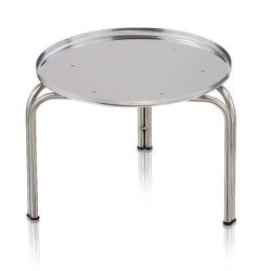 SUPPORT ROND AVEC 3 PIEDS EN INOX 18/10 POUR MATURATEUR 100KG
