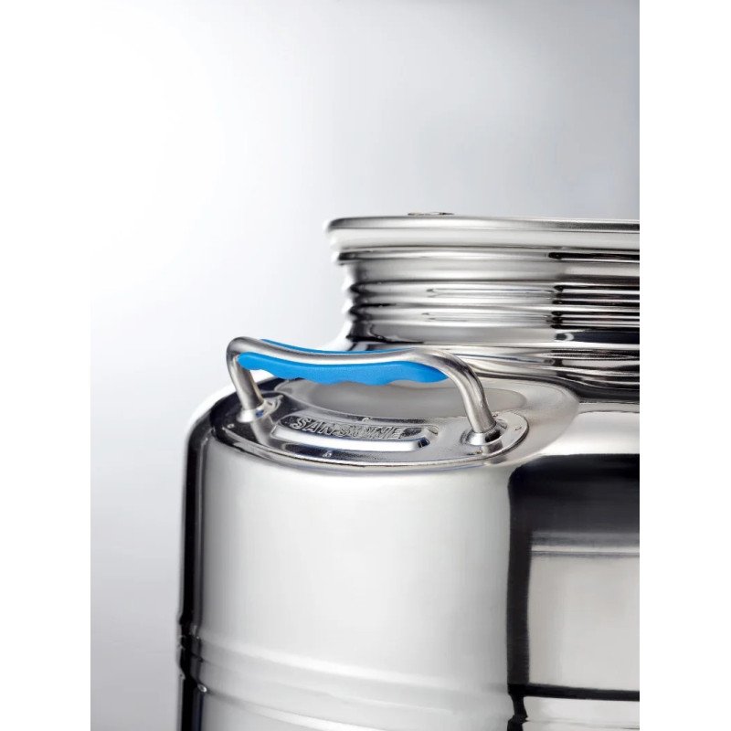 SANSONE CITERNE 50 LITRES POUR HUILE D'OLIVE-EN INOX 18/10 - EUROPA MODEL SANS SUPPORT