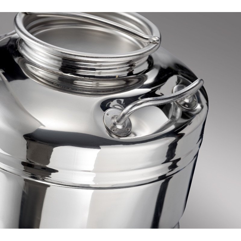 SANSONE CITERNE 15 LITRES POUR HUILE D'OLIVE-EN INOX 18/10 - EUROPA MODEL SANS SUPPORT