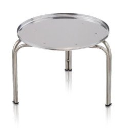 SUPPORT INOX ROND AVEC 3 PIEDS POUR CITERNE 30 LITRES