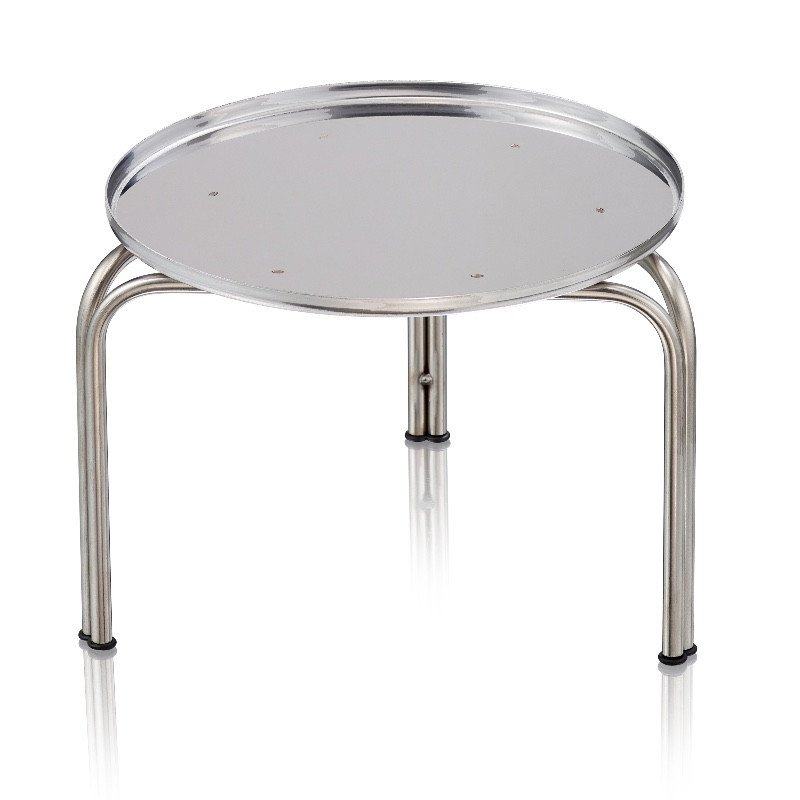 SUPPORT INOX ROND AVEC 3 PIEDS POUR CITERNE 30 LITRES